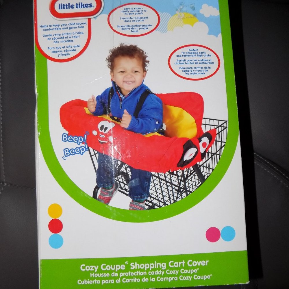Little Tikes Cozy Coupe Shoppping Cart Cover Red